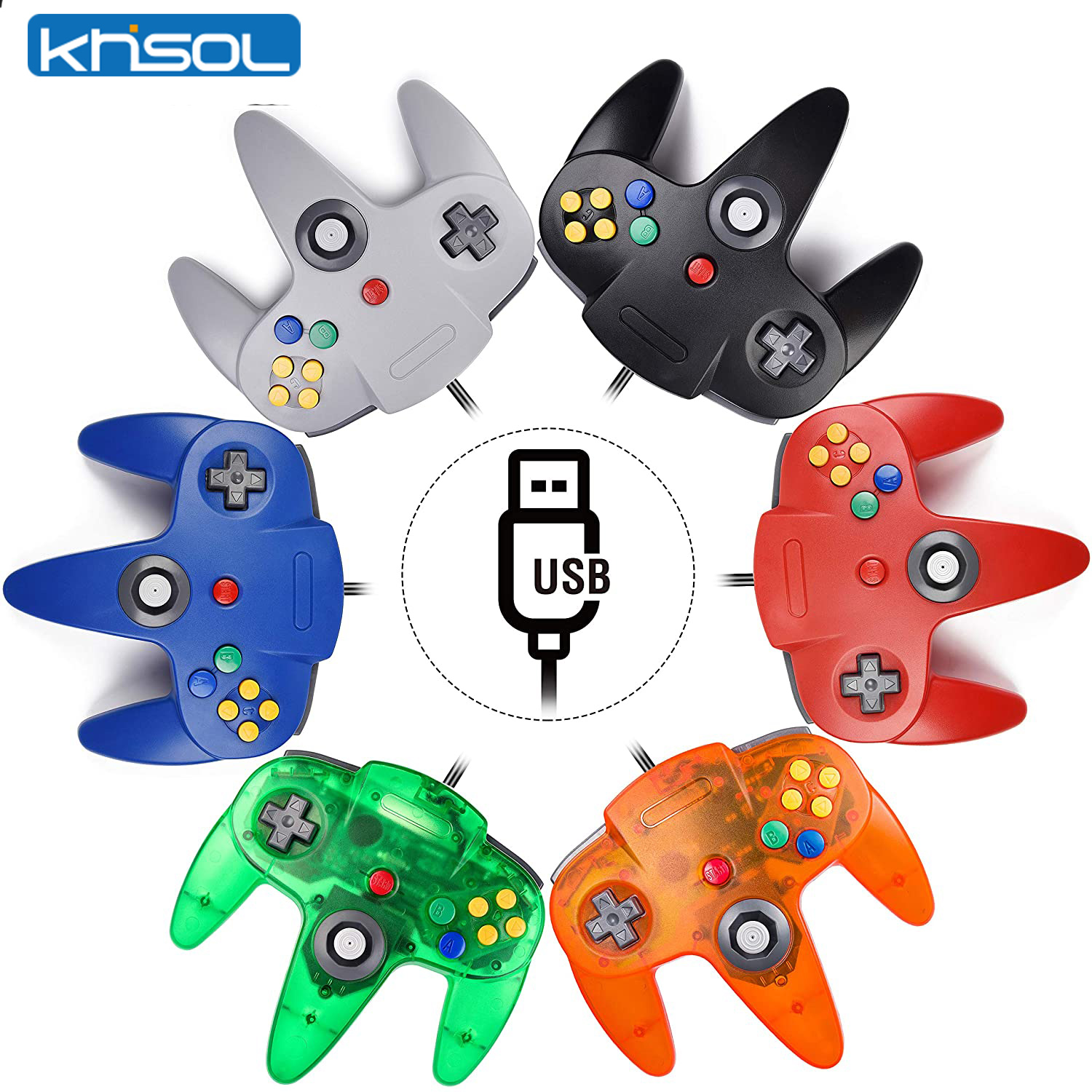 Gaming Console Latest - N64 Controller Classic USB Wired Remote