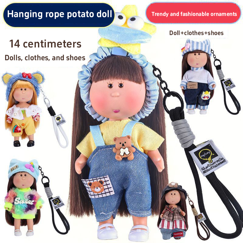14cm Vinyl Potato Doll With La - Gaming Console Keychain review and price