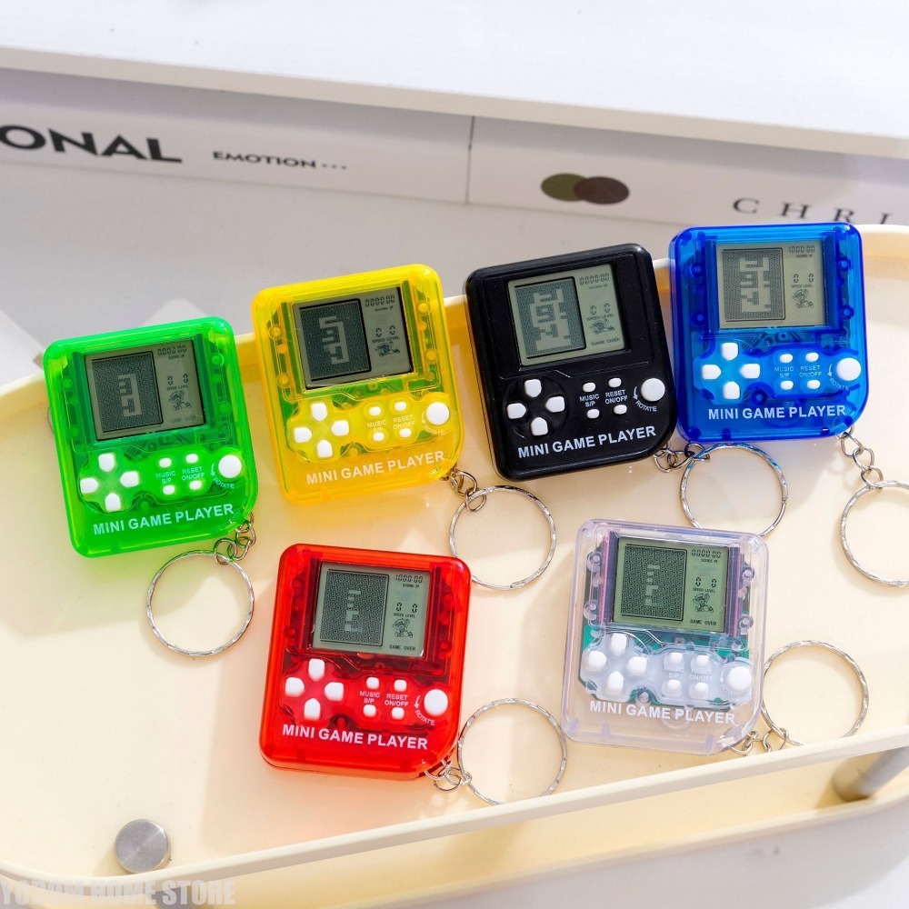 Classic Nostalgic Tetris Handh - Gaming Console Keychain review and price